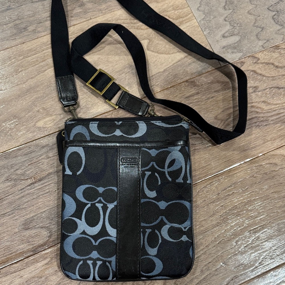 Coach Black and Gray Crossbody Bag